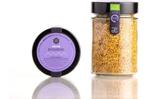 ABELLAIRES EMPORDANESOS Polen de abeja ecológico multifloral |100% natural, seco, libre de residuos, origen España. (Tarro cristal 200 gr)