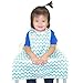 BIB-ON, A New, Full-Coverage Bib and Apron Combination for Infant, Baby, Toddler Ages 0-4+. One Size Fits All! (Teal Chevron)