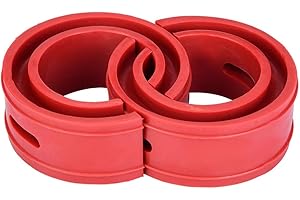 MIYINLA 2 Unids Coche TPE Amortiguadores de Amortiguador de Resorte de Uretano Amortiguador de Goma Amortiguador de Choque del Coche de Primavera Rojo(D)