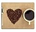 Produktbild I love Coffee Spoon Tasse Mouse Pads Customized Made To Order Halterung Ready 9 7/8 Inch (250 mm) x 7 7/8 Inch (200 mm) x 1/16 inch (Fullst) High Quality Eco Friendly Cloth with Neopren Rubber luxlady Mouse Pad Desktop Mousepad Laptop Mousepads Comfortable Computer Mouse Matt Cute Gaming Mouse Pad