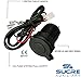 Price comparison product image Sucre Auxiliary ® 12V/24V Waterproof Power Car Cigarette Lighter Socket + 1M Cable Connector
