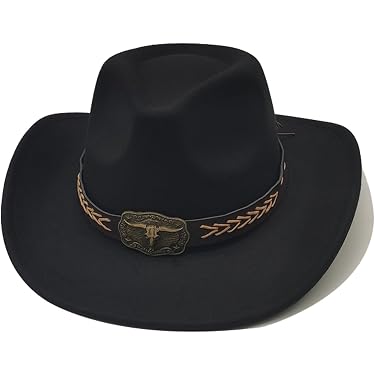 Western-Cowboyhut Mit Sheriff-Stern – Fedora Für Damen & Herren, Größe M/L, Mit Kinnriemen