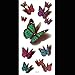 Dream Garden 10PCS Women Men Butterfly Flower Waterproof Temporary Tattoo Paste Stickers 3D (1) by Dream Garden