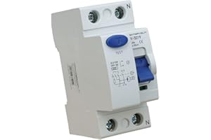 PREIS-ZONE Interruptor de corriente residual 2P 25A 30mA tipo AC FISwitch RCCB RCD interruptor doctorvolt 5026