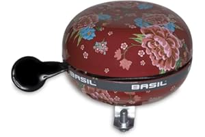 Basil - Campanello da Bicicletta DING Dong, Grande, Motivo: Floreale