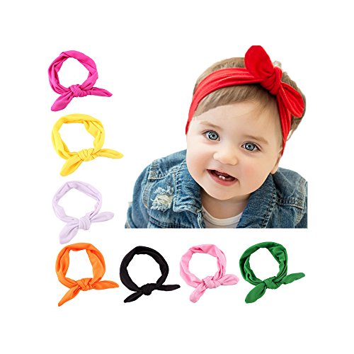 ruiooy Baby Mädchen Stirnband Kleinkind Kopfschmuck Kind Haarband elastisch (8)