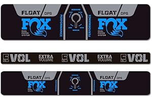STAR SAM Stickers Compatible with Fox Float Performance DPS EVOL 2021 Light Blue 1 cm