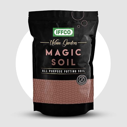IFFCO Urban Gardens - Potting Soil 5kg - Magic Soil Potting Mix, Made with Export Quality Cocopeat with Added Organic Manure, Perlite & Nutrients - Ready to use Soil for Home Garden