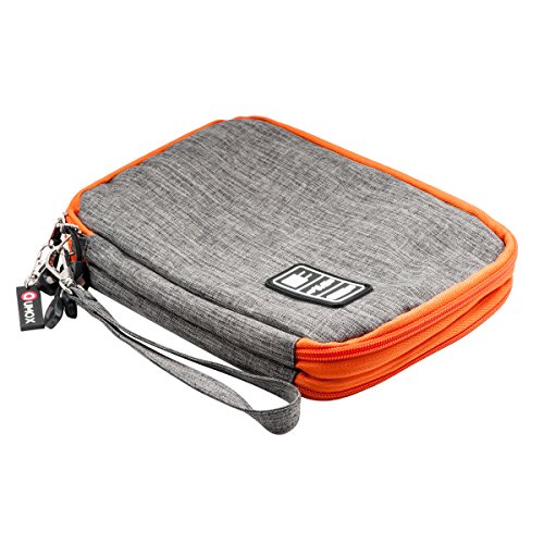 QUMOX Reise Kabel USB Organisator Speicher Beutel Kasten Tasche Grau DL - 2
