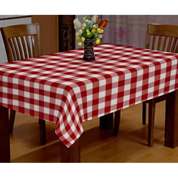 Buy nissi Cotton Table Cloth for 4 Seater Dining Table Eco ...