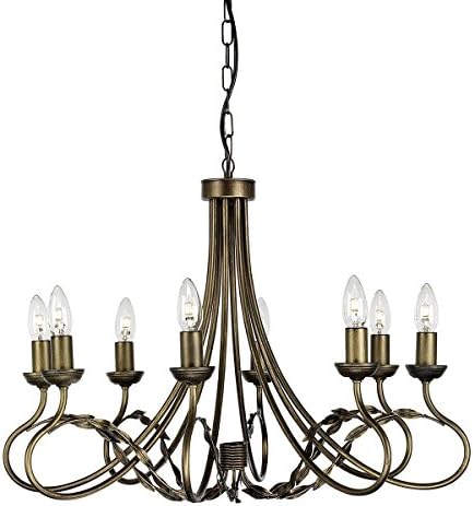 Olivia 8 Light Candle Chandelier Finish: Black/Gold