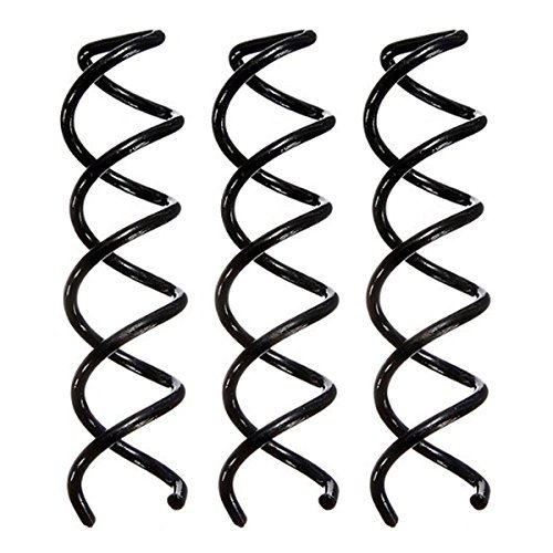 Haar Design Werkzeuge Set – TOOGOO(R)Haarknoten Hersteller Roller Zopf Twist Gummibaender Stifte Haar Design Werkzeuge Set Schwarz - 4