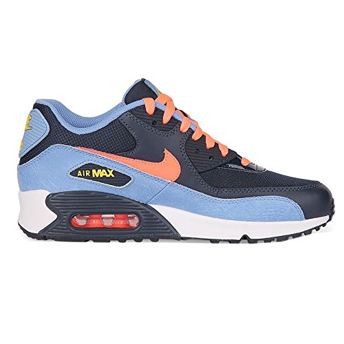 Preisvergleich Produktbild Nike Youths Air Max 90 Mesh Blue Leather Trainers 36 EU