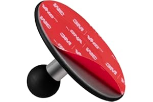 FANAUE Base Adaptadora de Montaje con Soporte de Bola de 17mm para Teléfono Celular, Brazos de Doble Enchufe, Lámina Adhesiva para Moto