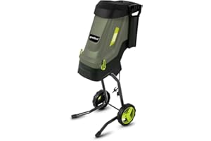 GREATLAND Broyeur de végétaux électrique 2600W avec sac récupérateur de 45L