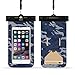 Price comparison product image Diadia Universal Waterproof Case, Waterproof Phone Pouch Dry Bag for iPhone X/8/8plus/7/7plus/6s/6/6s plus Samsung galaxy s8/s7 Google Pixel HTC10,Key,Cards (B)