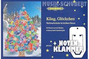 C. F. PETERS MUSIKVERLAG Kling, Glöckchen für Klavier inkl. praktischer Notenklammer - 21 beliebte Weihnachtslieder in leichten Sätzen ab dem ersten Unterrichtsjahr (broschiert) von Andreas Schenk (Noten/Sheetmusic)