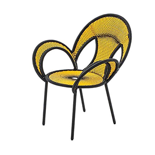 Preisvergleich Produktbild Banjooli Armlehnstuhl gelb / schwarz