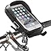 Produktbild VYNOPA HOLDER Fahrrad Handytasche Rahmenmontage Wasserdicht Touchscreen Radfahren Fahrrad Lenker Vorne Handyhalter 360 ° Drehbar Schwarz Tasche for iPhone X 8 6 s Plus Samsung s7 Note 7 Handy  6"