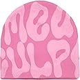 KAIGOBOX Womens Beanies Y2K Beanie with Graphic Knitted Cool Beanies Winter Warm Hat Cute Female Caps