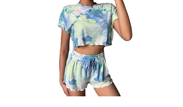 tie dye short set amazon
