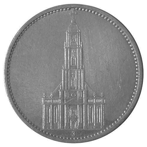Preisvergleich Produktbild 5 Mark Silber Garnisonskirche 1934 D Prägestätte München