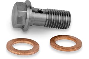 ‎PRECISIONGEEK Precisiongeek Hohlschraube M10x1,25mm Edelstahl Bremssattel/Hauptzylinder L = 22mm