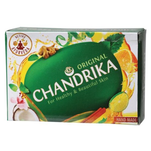 Chandrika Soap Ayurvedic Herbal and Vegetable Oil Soap - 2.64 oz - Case of 10