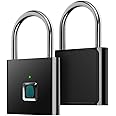 AICase Fingerprint Padlock, Electronic Door Lock Fingerprint Recognition Smart Keyless Waterproof Security Anti-Theft Padlock Widely Used