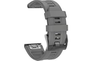 ‎ISABAKE ISABAKE Pasek sportowy 22 mm do Fenix 7, silikonowy zamiennik paska 22 mm, kompatybilny z Fenix 7/Fenix 5 Plus/Fenix 5 / Fenix 6 Pro/Forerunner 935/945 / Approach S60 / Epix