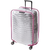 Trink &Ccedil;anta Şeffaf Valiz Koruycu Kılıfı, Bavul Koruyucu Kılıfı *PEMBE* - (KABİN)