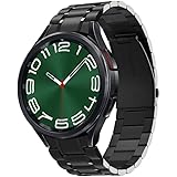 SPGUARD Strap Compatible with Samsung Galaxy Watch 5 pro 45mm Strap/Galaxy Watch 6 Strap,Solid Stainless Steel Metal Replacem