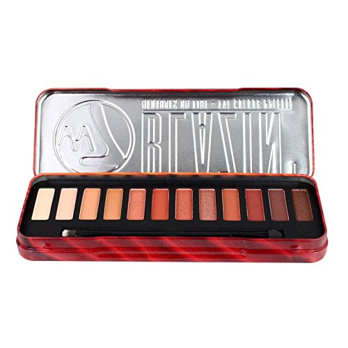 Nueva W7 Blazin 'varios colores en llamas  ojos paleta de colores  12 plalette