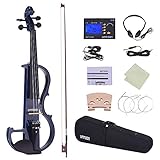 Wählen Sie Massivholzkörper mit hochwertigem Ebenholzgriffbrett, Stöpsel, Kinnauflage und Saitenhalter.