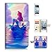 Produktbild (für iPod Touch 5 6/iTouch 5 6) Flip Schutzhülle Bundle Hülle & Displayschutzfolie, A21517 Little Mermaid Ariel
