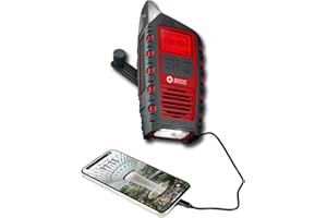 Eton American Red Cross Adventure Series Odyssey- Multi-Powered All-Band Radio (AM/FM/NOAA/Shortwave) with Bluetooth, Solar Powered, Battery Powered, LED Flashlight, Phone Charger