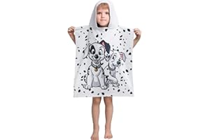 Jerry Fabrics Disney 101 - Poncho de baño con capucha (50 x 115 cm), diseño de dálmata
