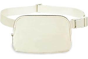 JAKIRO Leatther Belt Bag Fanny Pack for Women and Men, Fashionable Fanny Packs for LuLu Waist Bag Lemon Bags, Everywhere Belt Cute Bag for Travel Workout Running Hiking for Lady Girls and Men