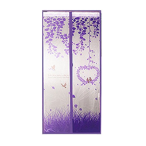 Bulary Love Bird Magnetic Insect Door Screen Fly Bug Insect Curtain Door Mesh Magnetic 100 * 210 cm / 3.28 * 6.89 ft