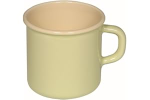 Riess 0221-006 - Tazza classica per uso domestico, diametro 8 cm, colore: Giallo
