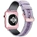 Produktbild mAjglgE Uhrenarmband für Apple iWatch, Echtleder-Ersatzarmband für Apple iWatch 1/2/3/4 38mm Lilac Colour