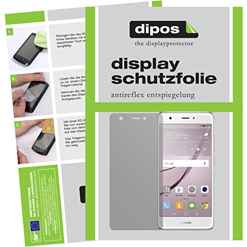 dipos Huawei Nova Schutzfolie (6 Stück) - Antireflex Premium Folie matt
