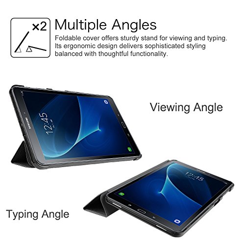 Fintie Samsung Galaxy Tab A 10.1 Hülle – Ultra Schlank Superleicht Ständer Smart Shell Case Cover Schutzhülle Etui Tasche mit Auto Schlaf / Wach Funktion für Samsung Galaxy Tab A 10,1 Zoll T580N / T585N Tablet (2016 Version), doppelfarbig - 7