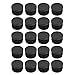 Produktbild Fash Lady 20Pcs Stuhl Tischbein Kunststoffkappe gerippt Rundrohreinsatz Fit 20mm Durchmesser Loch