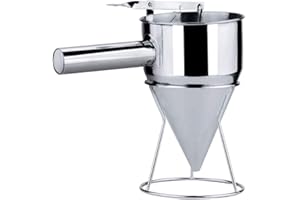 Foreverup Imbuto a Pistone in Acciaio Inox,Imbuto a Pistone Cottura Torta Imbuto Dessert,Imbuto per Pasticceria con Supporto per Uso Domestico da Cucina panetteria