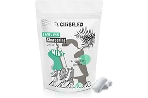 CHISELED GUM CHISELED® Jaw Exerciser Chewing Gum - Mewing- Jaw Trainer for Face Mouth, Jawline Chisel & Enhance - 2 Month Pack - Neck Exerciser - Jawline Exerciser - Trainer Men – (UK) (2 Month Supply, Mint)