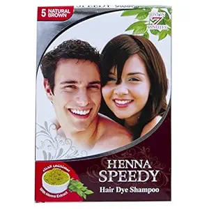 Henna Speedy Hair Dye Shampoo 5 Natural Brown (1 piece)