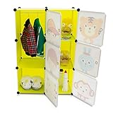VENKON – Kinderzimmer Steckschrank DYI Steckregal System Regalschrank: 6-Module-Set, grün - 4