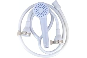 Home Flair Portable Shower Head and Hose | Dog & Camping Shower (1.7M Long. Fits 2cm Wide Taps)