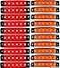Produktbild 20 Stück 6 LED Leuchte Lampe LKW Anhänger Lorry Licht Site 24 V Orangefarben Rot